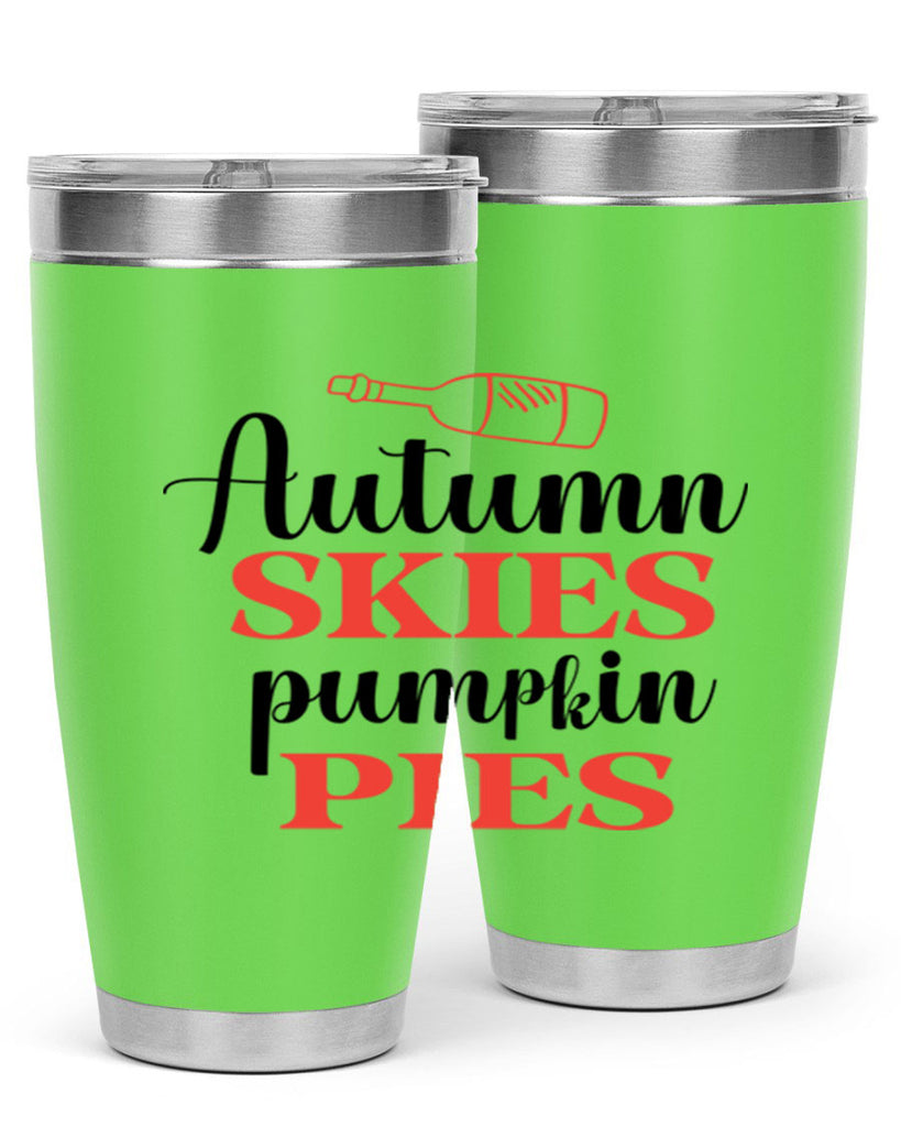 Autumn skies pumpkin pies 31#- fall- Tumbler