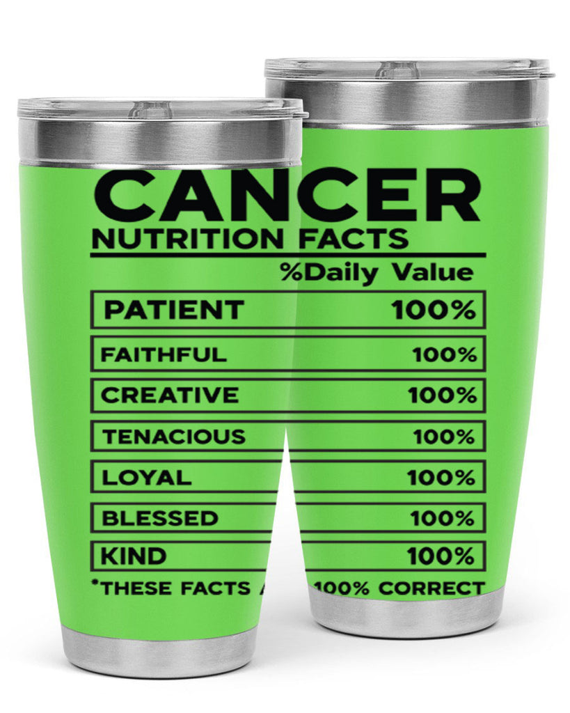 Cancer Nutrition Facts 148#- zodiac- Tumbler