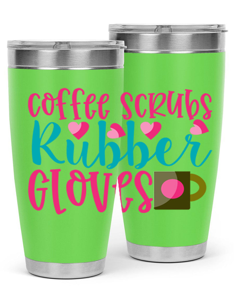 Coffee Scrubs Rubber Gloves Style Style 208#- nurse- tumbler
