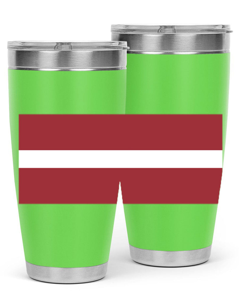 Latvia 104#- world flags- Tumbler