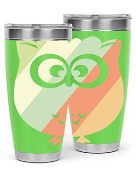 Owl Retro Style Vintage A TurtleRabbit 15#- owl- Tumblers
