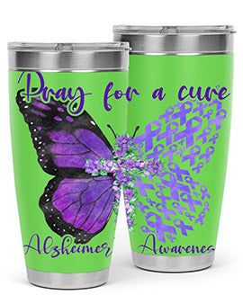 Pray For A Cure AlzheimerS Awareness 208#- alzheimers- Tumbler