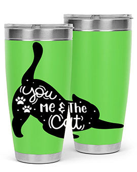 You Me The Cat Style 111#- cat- Tumbler