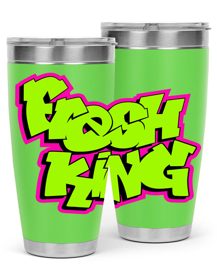 fresh king 147#- black words phrases- Cotton Tank