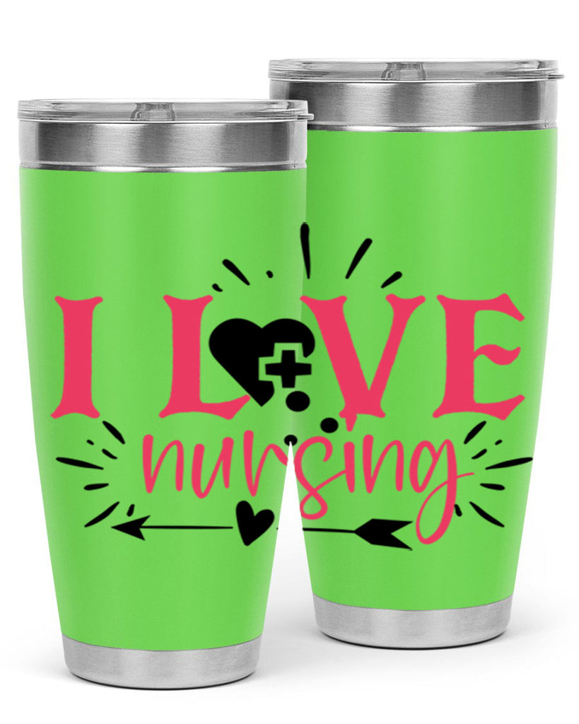 i love nursing Style 380#- nurse- tumbler