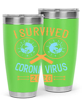 i survived corona virus Style 34#- corona virus- Tumbler