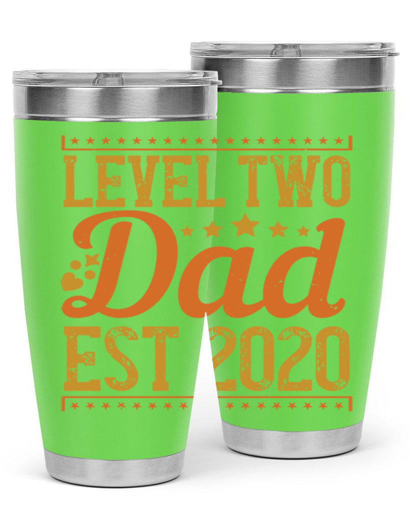 level dad est 189#- fathers day- Tumbler