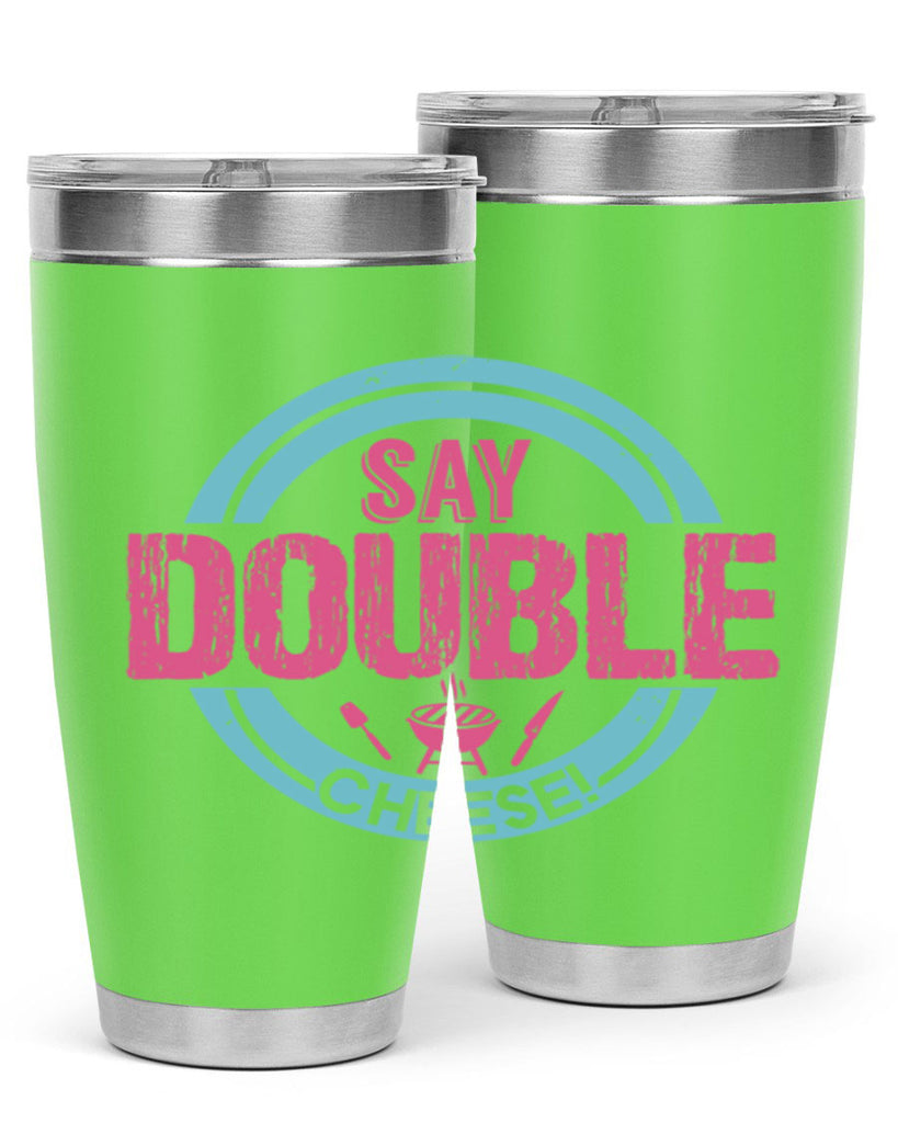say double cheese 14#- bbq- Tumbler
