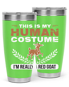 this is my human costume im really a red goat Style 1#- goat- Tumbler