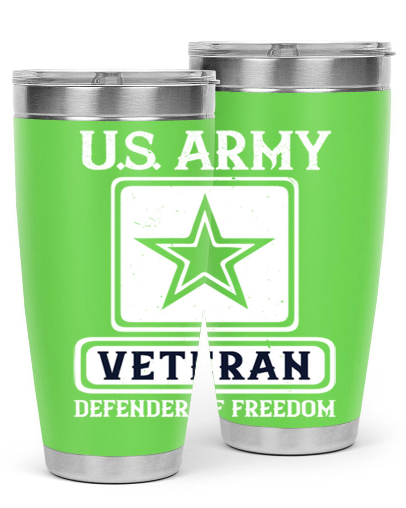 us army veteran defender of freedom 14#- Veterns Day- Tumbler