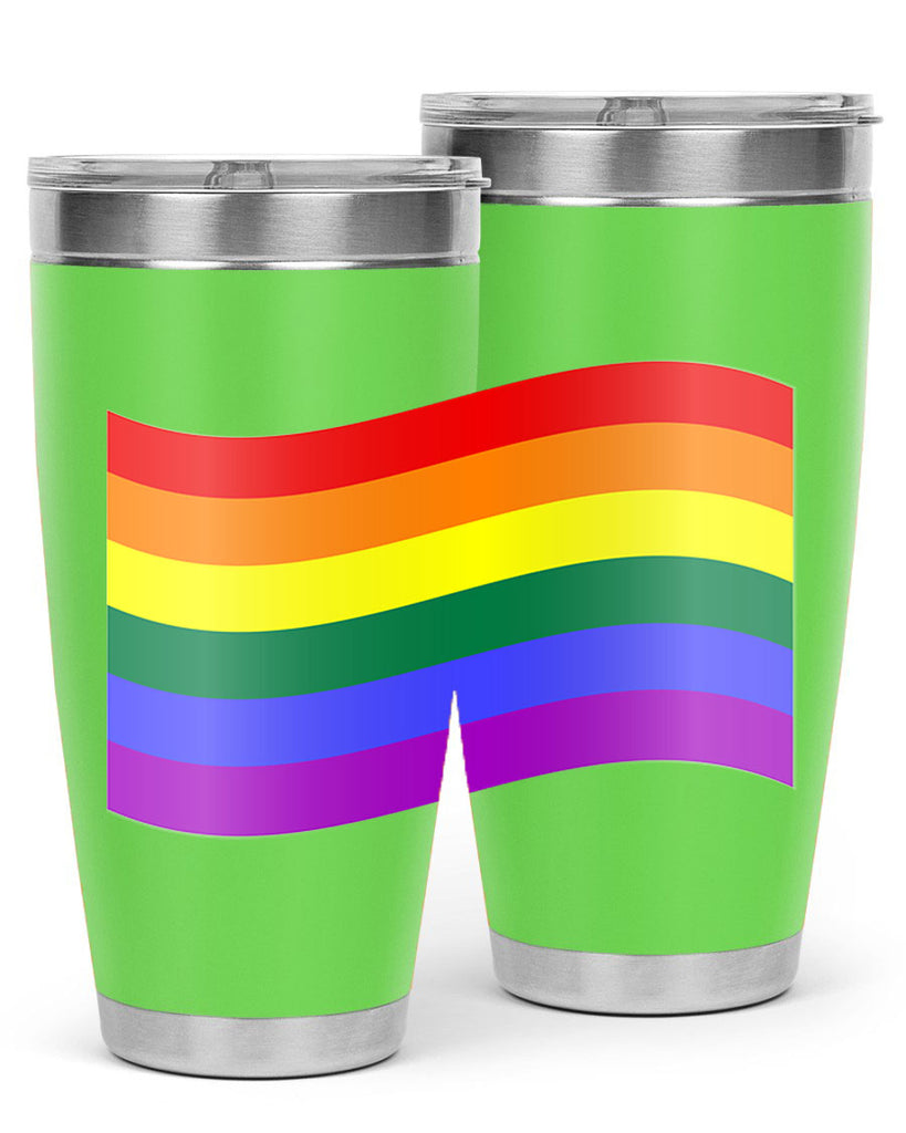 wavy rainbow flag 1#- lgbt- Tumbler