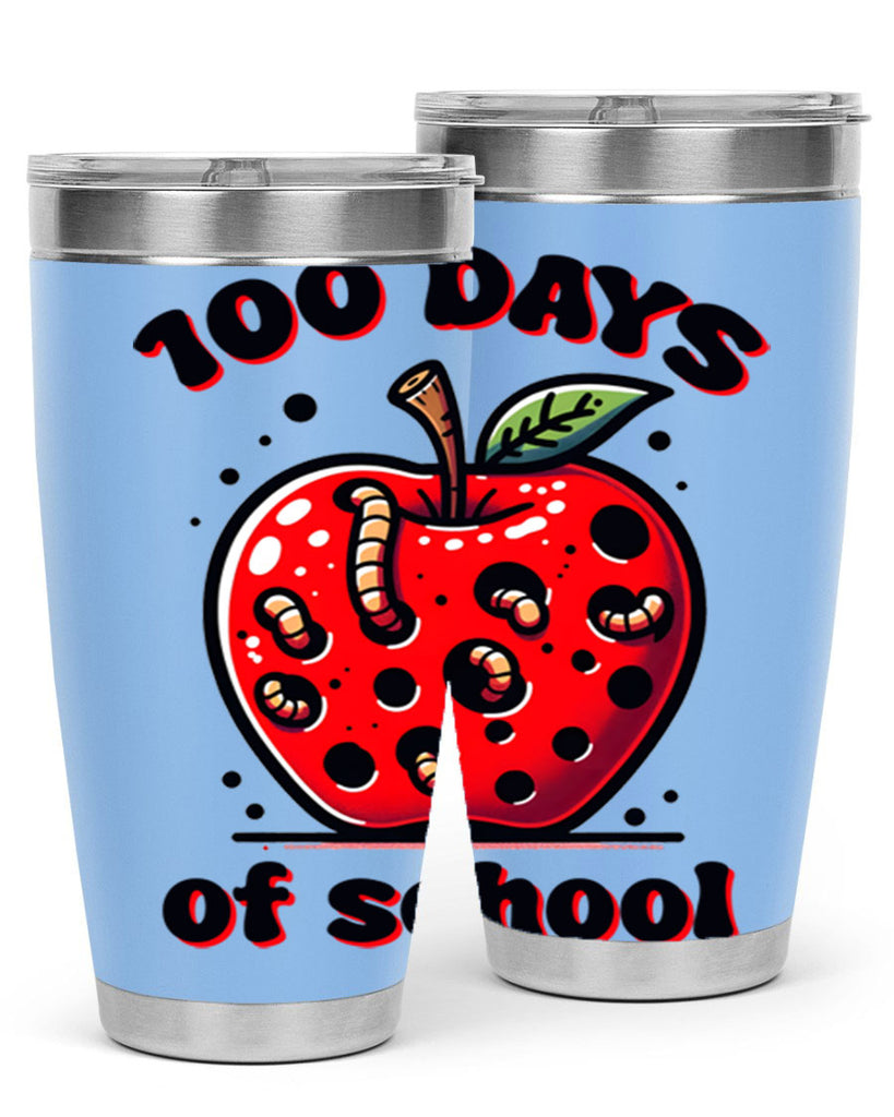 100 Days of School Apple 31#- 100 days of school- Tumbler