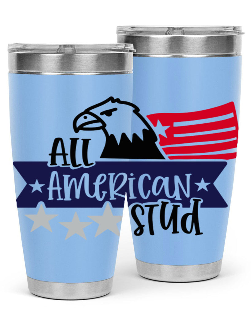 All American Stud Style 142#- Fourt Of July- Tumbler