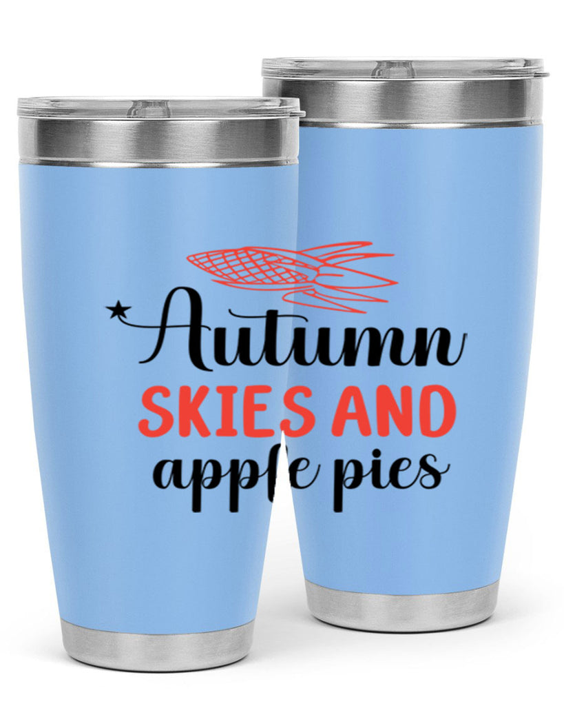 Autumn skies and apple pies 29#- fall- Tumbler