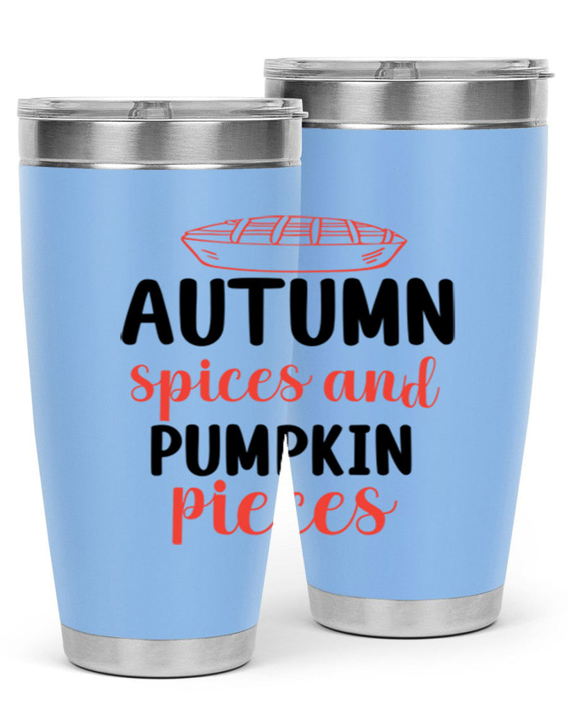 Autumn spices and pumpkin pieces 32#- fall- Tumbler