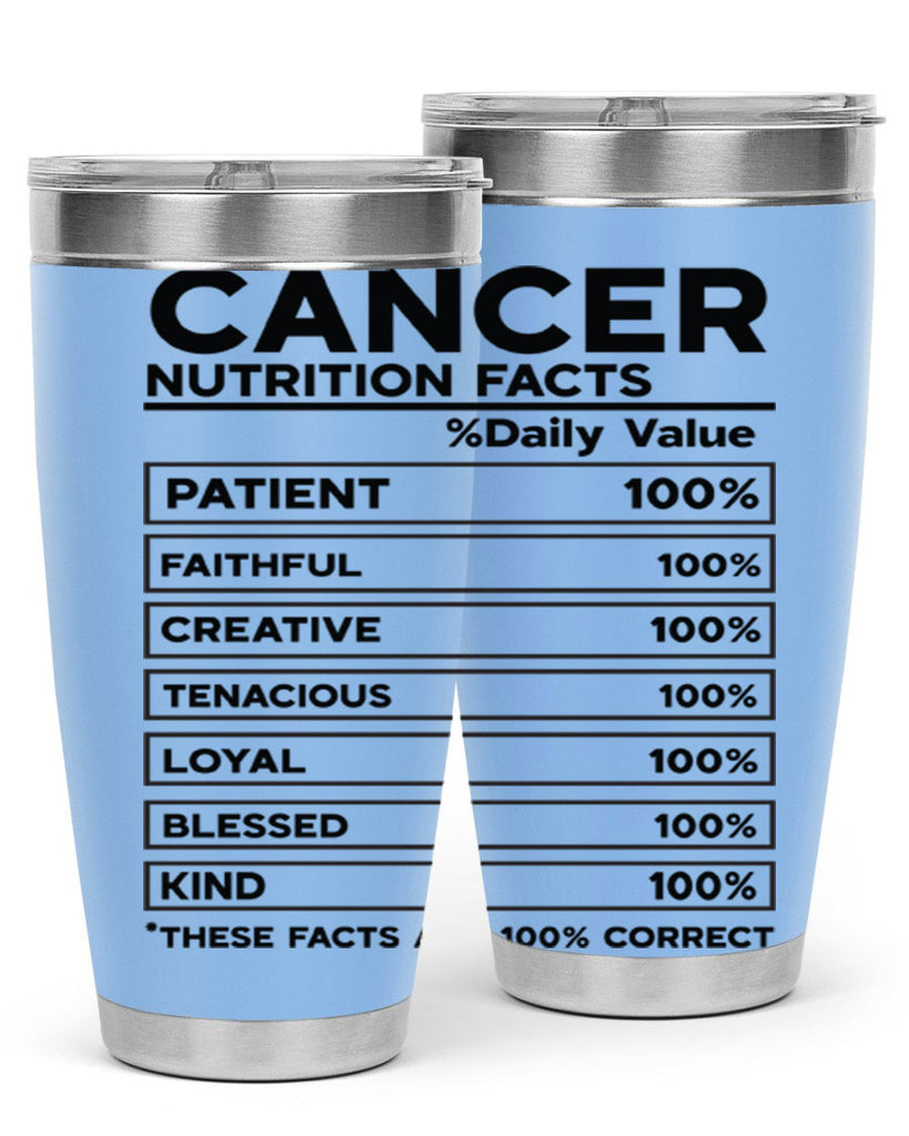 Cancer Nutrition Facts 148#- zodiac- Tumbler