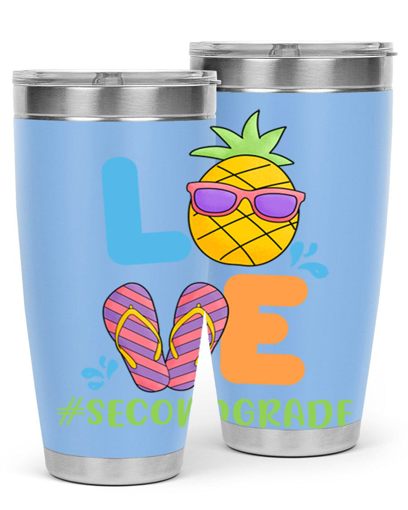 LOVE 2nd Grade Summer Pineapple 17#- second grade- Tumbler