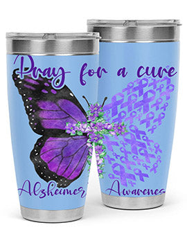 Pray For A Cure AlzheimerS Awareness 208#- alzheimers- Tumbler