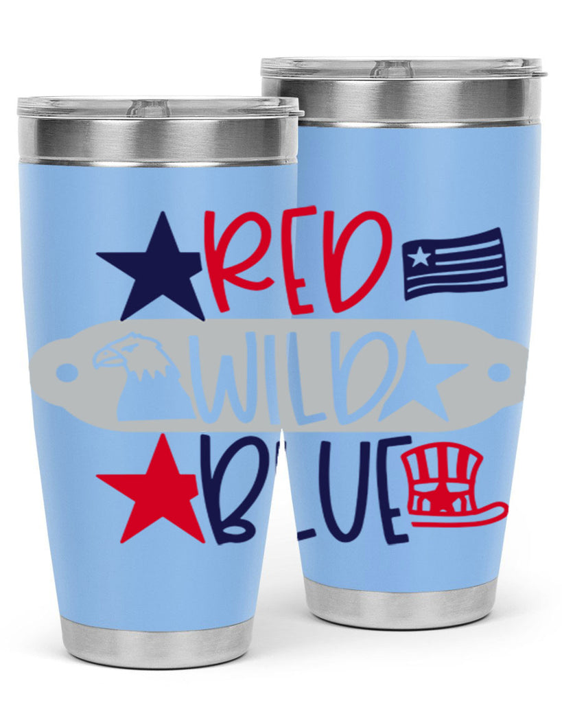 Red Wild Blue Style 171#- Fourt Of July- Tumbler