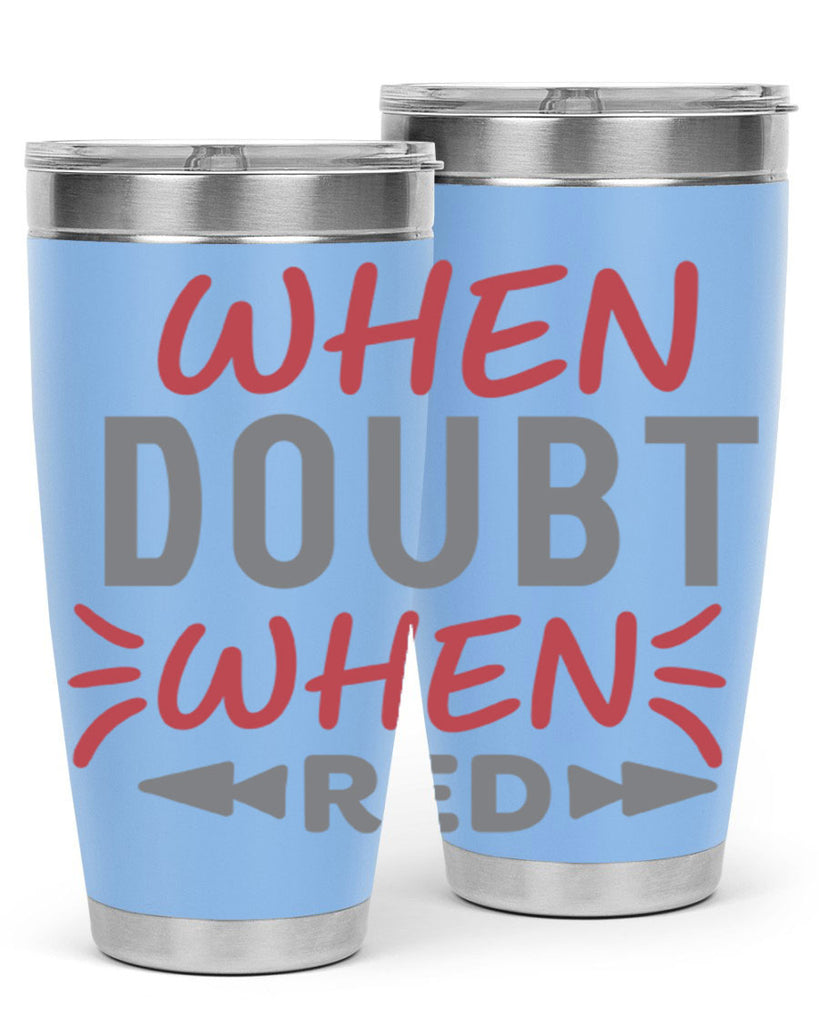 When Doubt Wear Red 154#- fashion- Cotton Tank