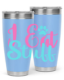 i eat stuff Style 82#- dog- Tumbler