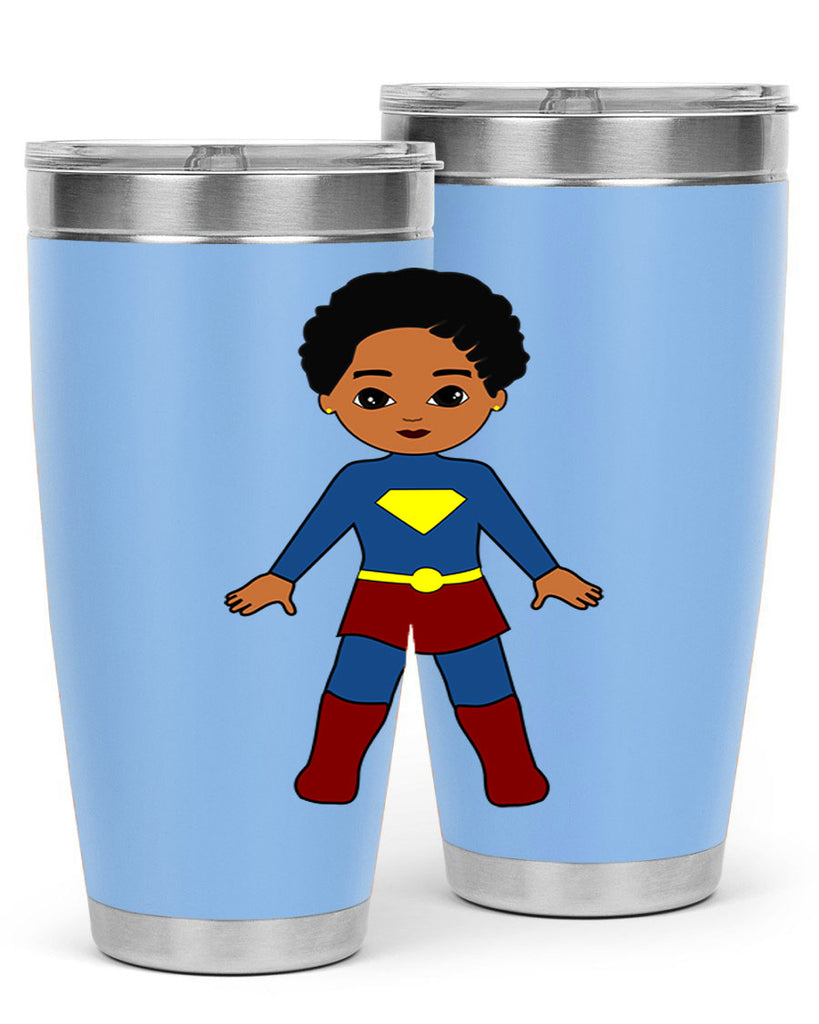 super kid 3#- black men - boys- tumbler