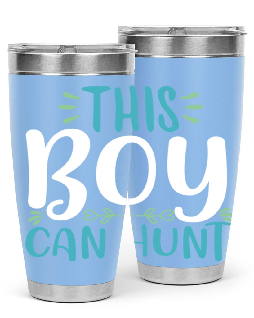 this boy can huntt 1#- easter- Tumbler