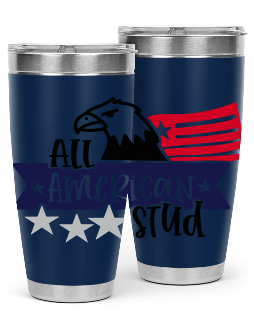 All American Stud Style 142#- Fourt Of July- Tumbler