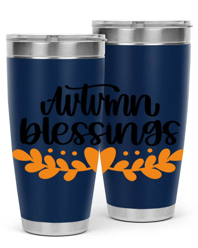Autumn Blessings 472#- fall- Tumbler