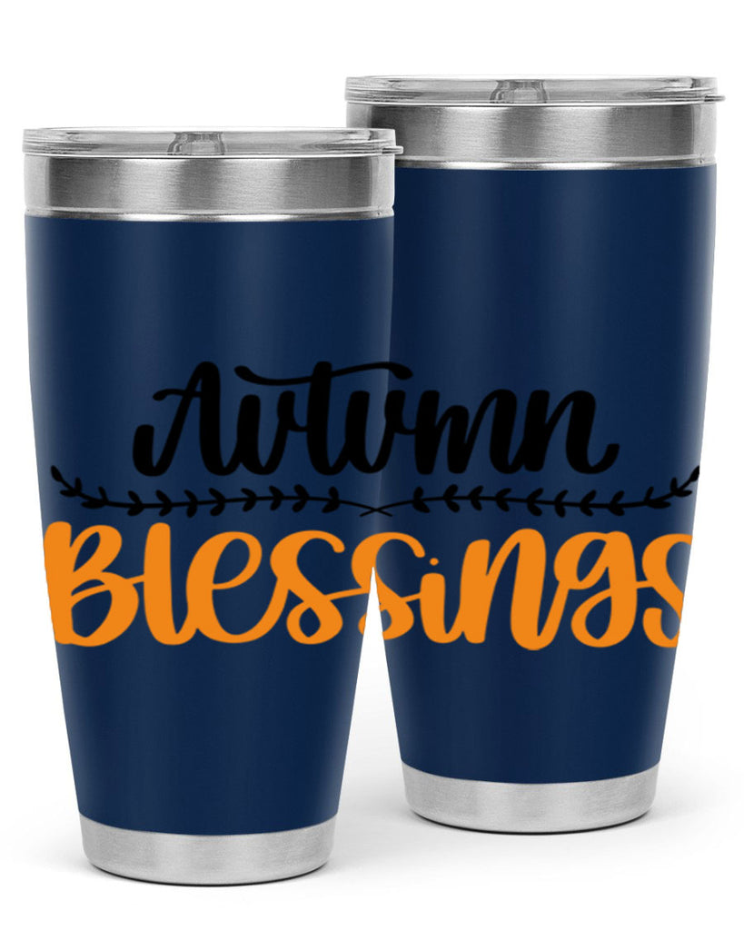Autumn Blessings 473#- fall- Tumbler