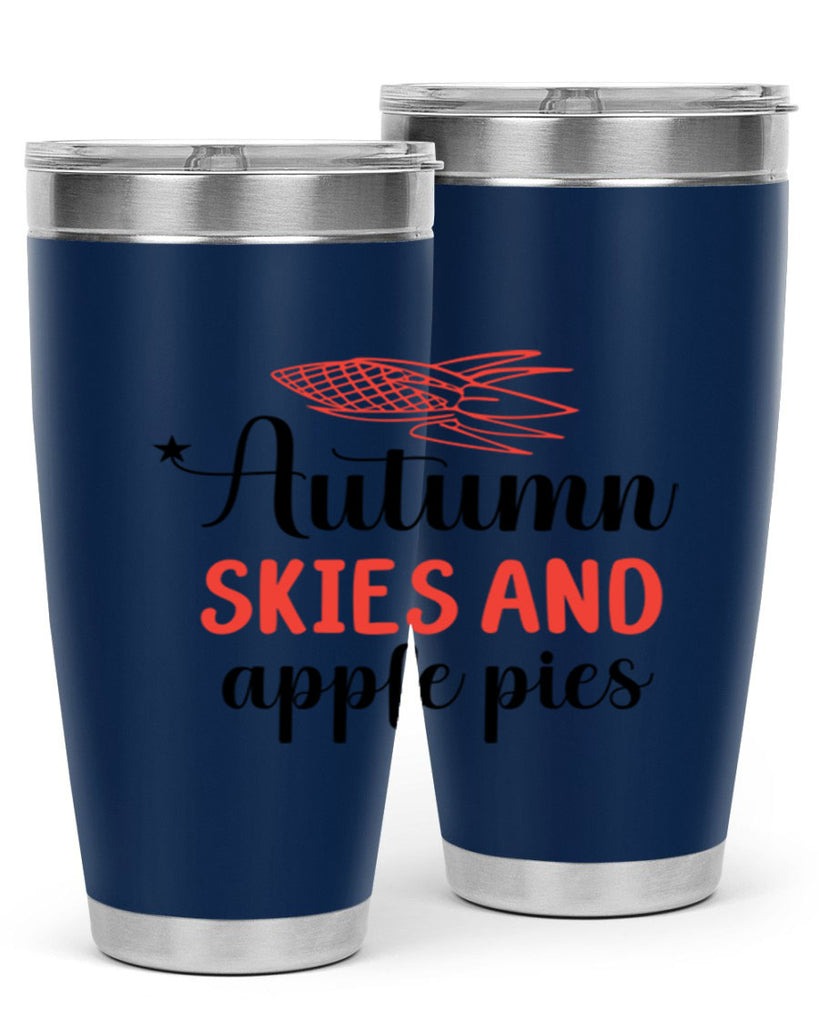 Autumn skies and apple pies 29#- fall- Tumbler