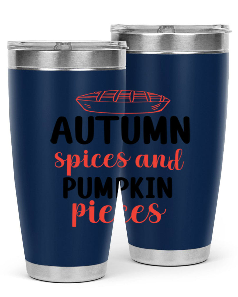 Autumn spices and pumpkin pieces 32#- fall- Tumbler