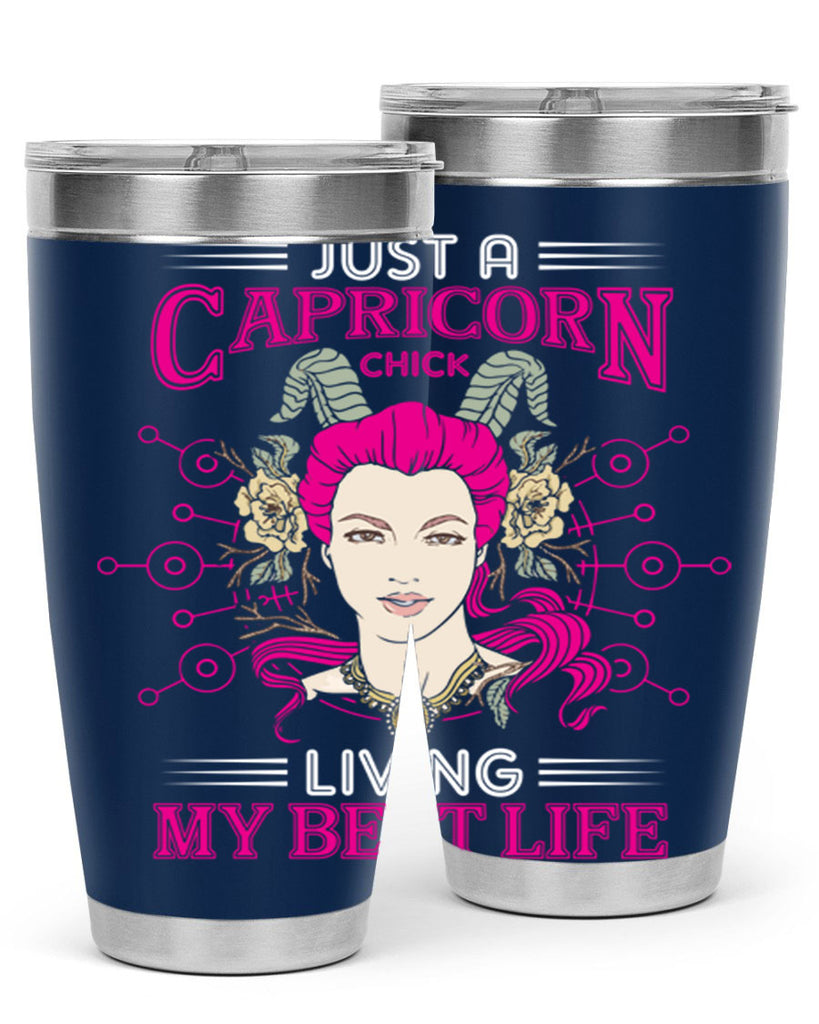 Capricorn chick 193#- zodiac- Tumbler