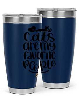 Cats Are My Favorite People Style 89#- cat- Tumbler