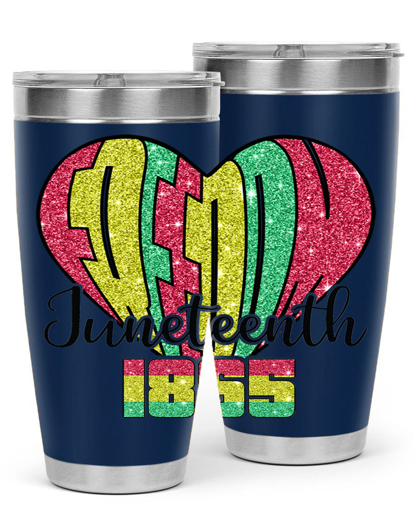 Juneteenth Since 1865 Heart 20#- Juneteenth- tumbler