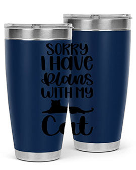 Sorry I Have Plans Style 105#- cat- Tumbler