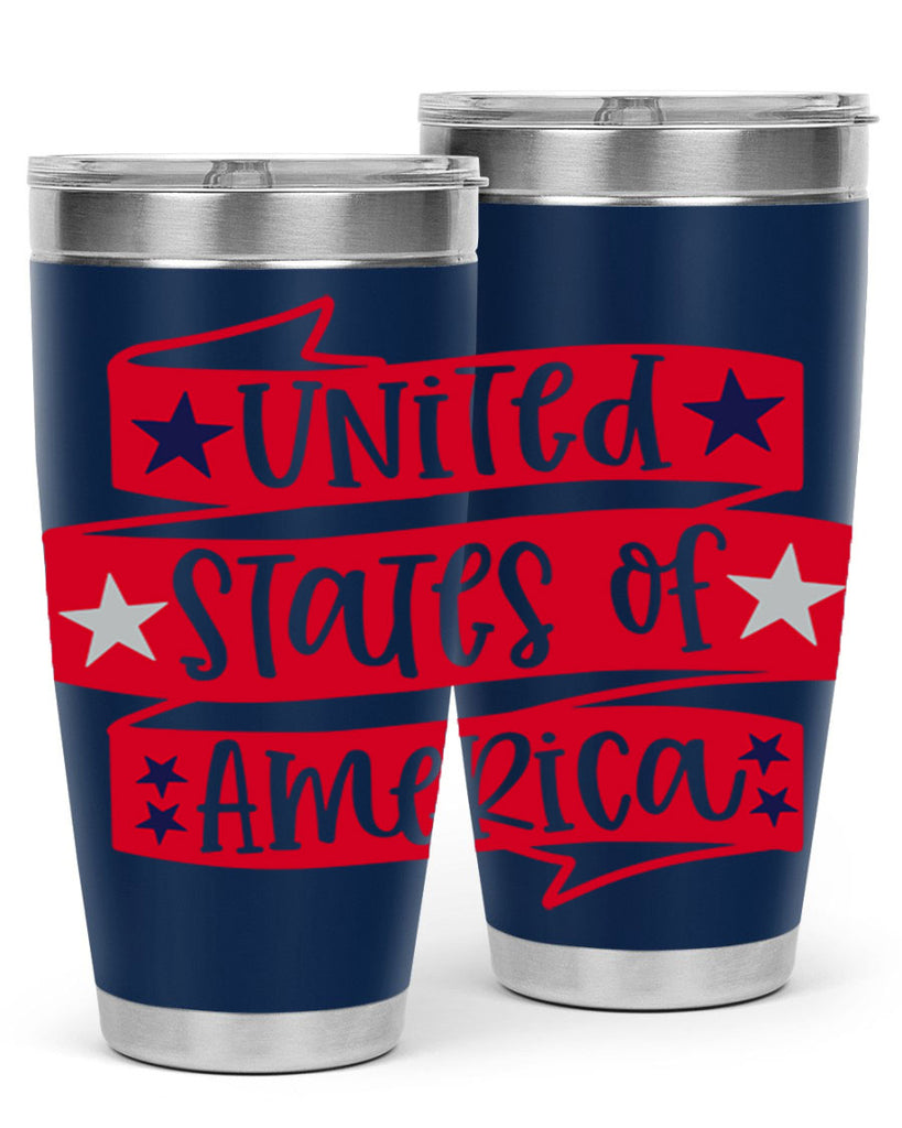 United States Of America Style 177#- Fourt Of July- Tumbler