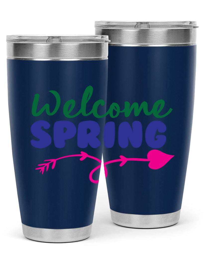 Welcome Spring 581#- spring- Tumbler