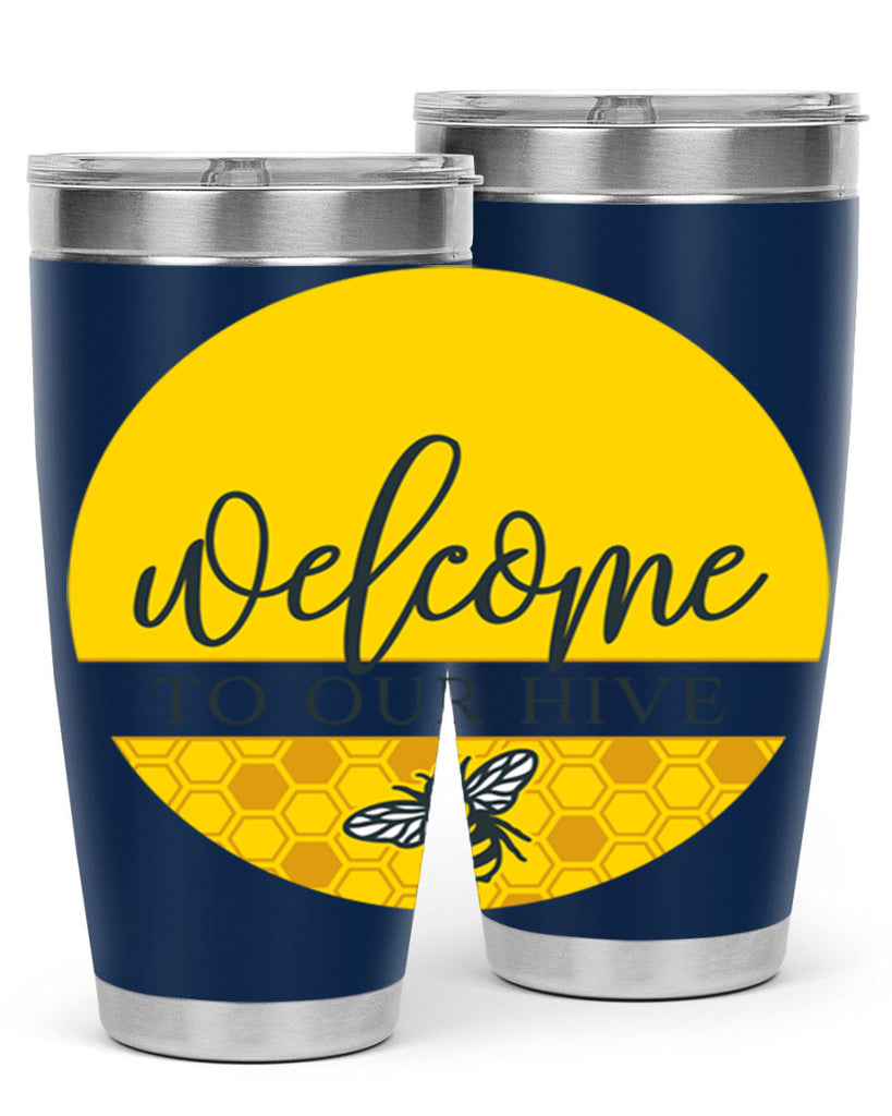 Welcome to our Hive complete yellow590#- spring- Tumbler
