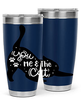 You Me The Cat Style 111#- cat- Tumbler