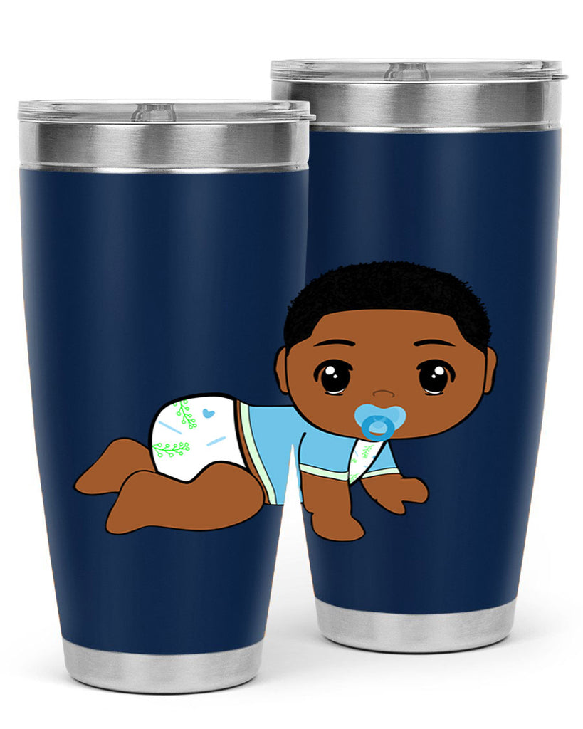 black baby boy 1#- black men - boys- tumbler