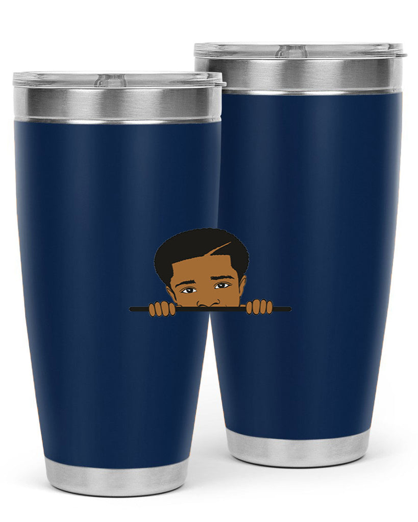 black boy 7#- black men - boys- tumbler