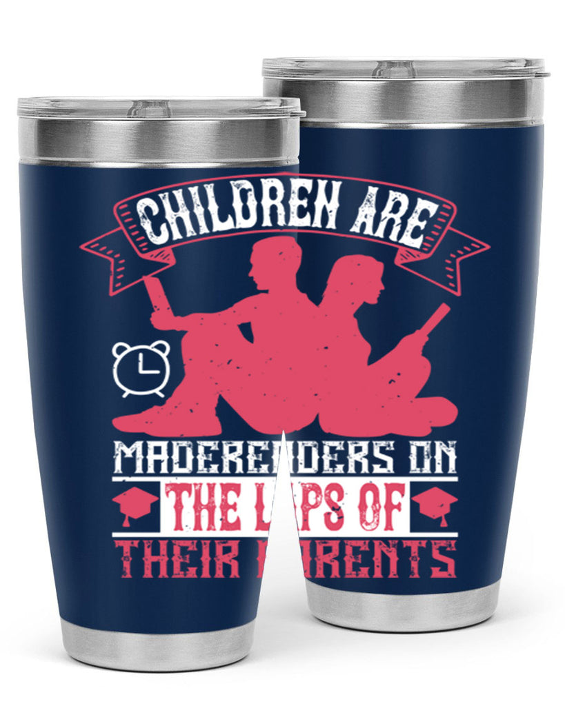 children are made readers on the laps of their parents 73#- reading- Tumbler