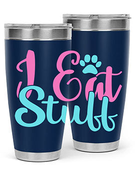 i eat stuff Style 82#- dog- Tumbler