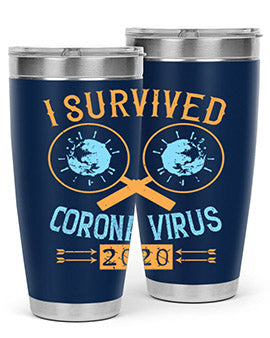 i survived corona virus Style 34#- corona virus- Tumbler