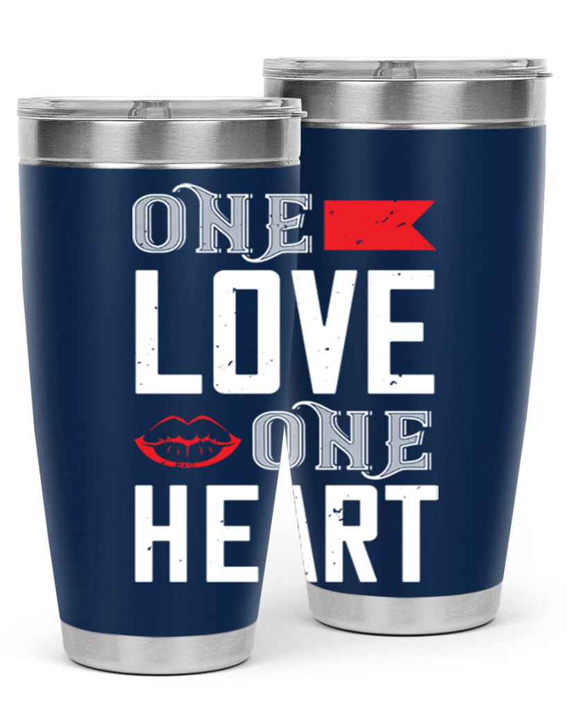 one love one heart 32#- valentines day- Tumbler