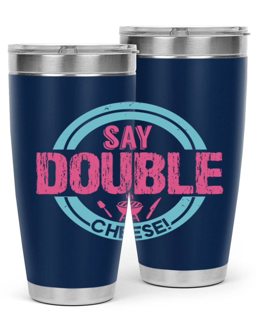 say double cheese 14#- bbq- Tumbler