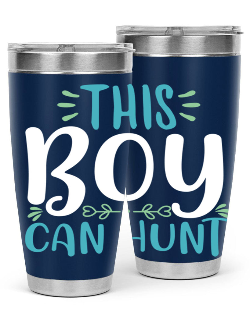 this boy can huntt 1#- easter- Tumbler