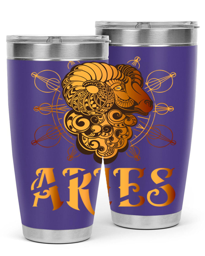 Aries 121#- zodiac- Tumbler
