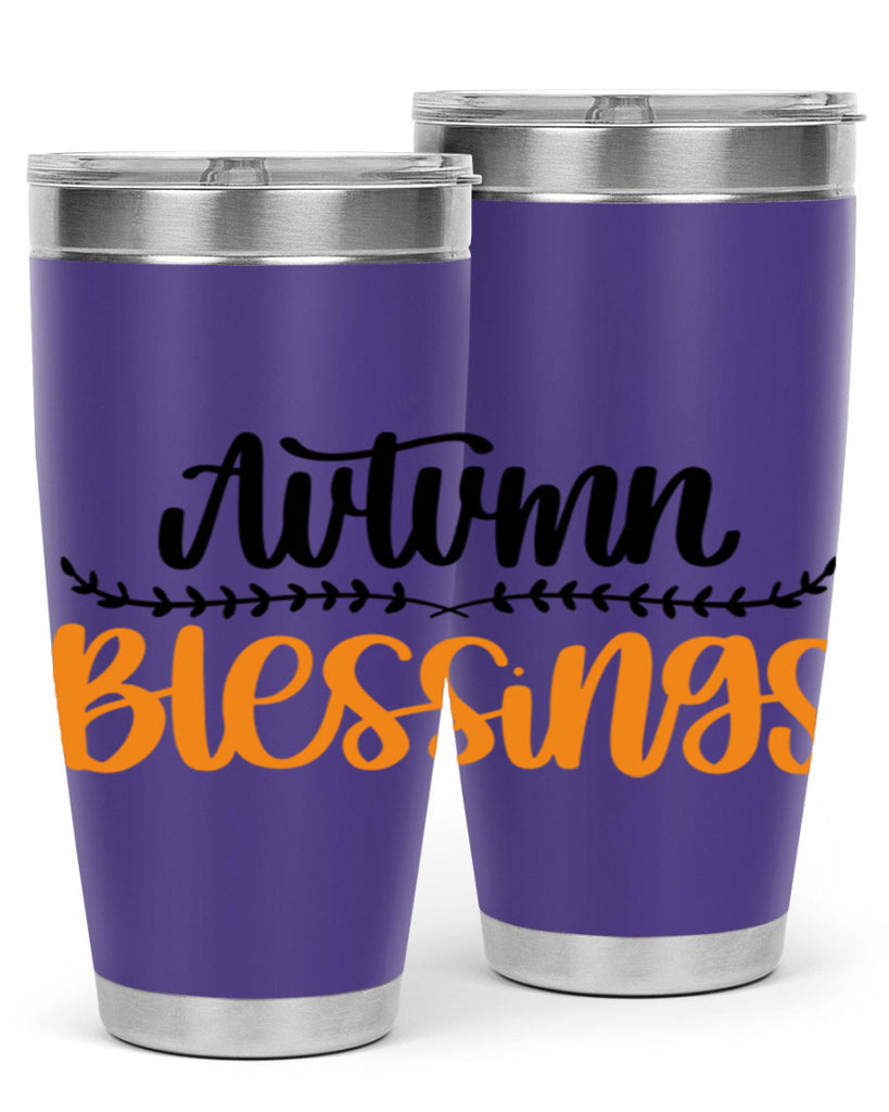 Autumn Blessings 473#- fall- Tumbler